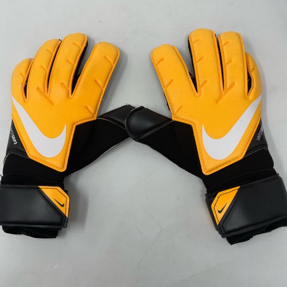 New Nike Vapor Grip 3 Goalkeeper Gloves Soccer CN5650-010 Black/Laser Orange 6 - Picture 4 of 7